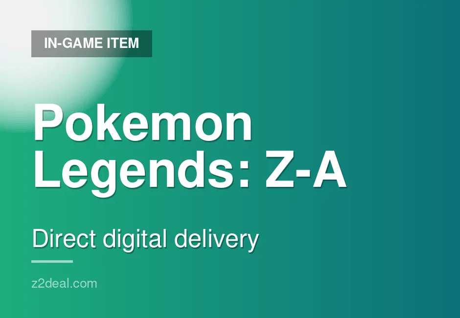 Genuine Pokemon Legends: Z-A In-Game Item - Genuine Source - Fast Delivery - Secure Ordering