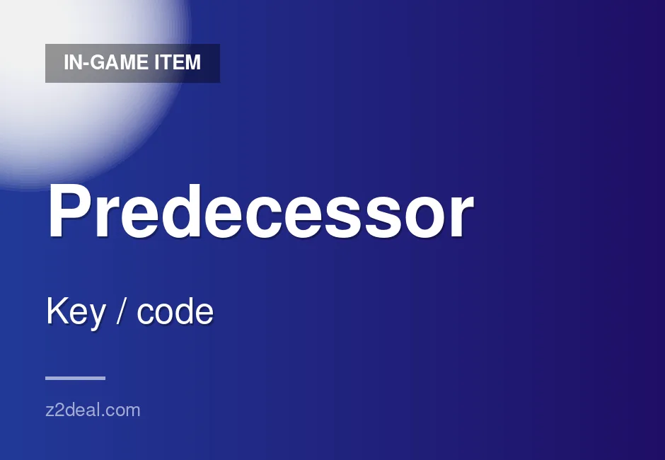Quick Predecessor In-Game Item - Key Delivery - Xbox - DLC Included - Order With Confidence