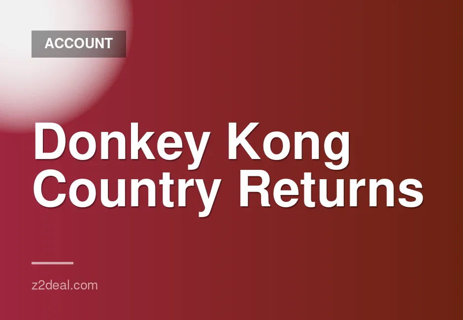 Donkey Kong Country Returns HD digital game for Nintendo Switch