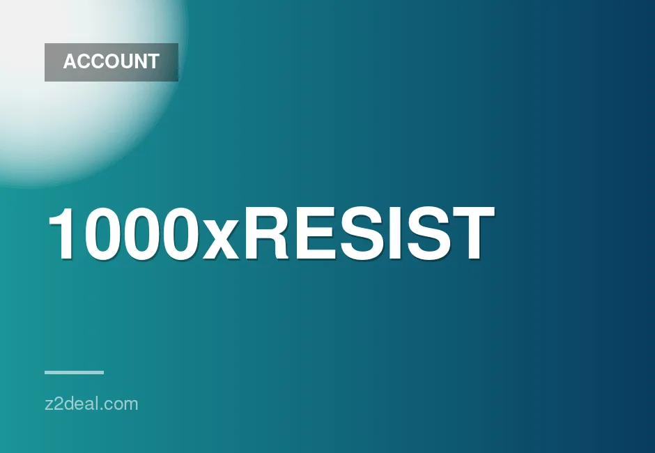Buyer-protected 1000xRESIST account with guarantee