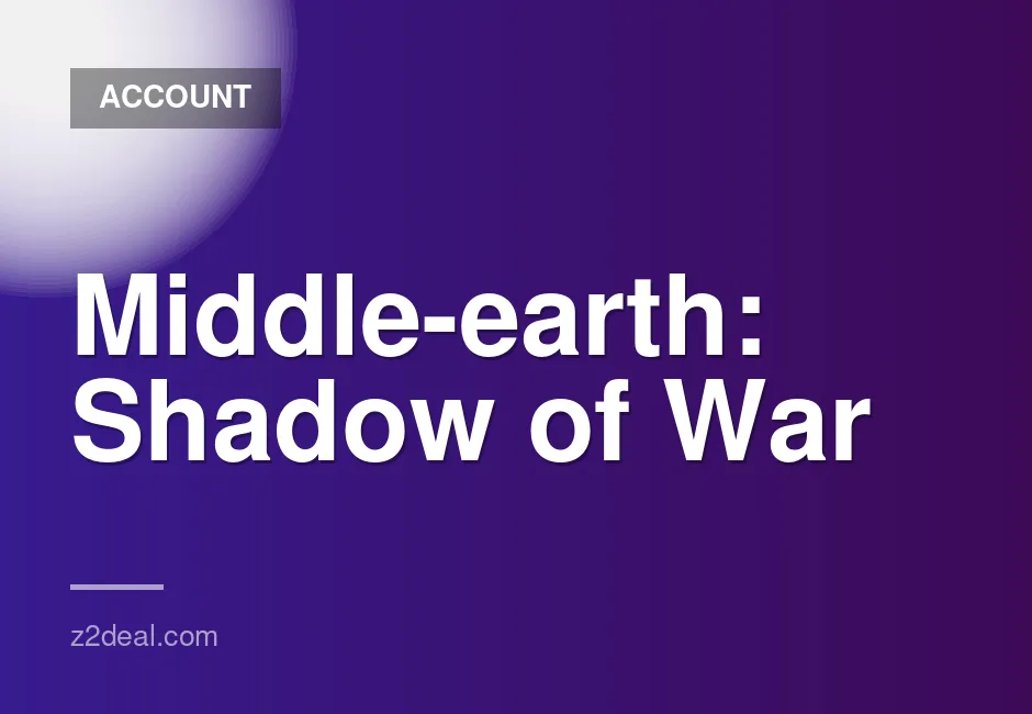 Middle-earth: Shadow of War Definitive Edition for PC/Xbox One/Xbox Series X|S - Full Access