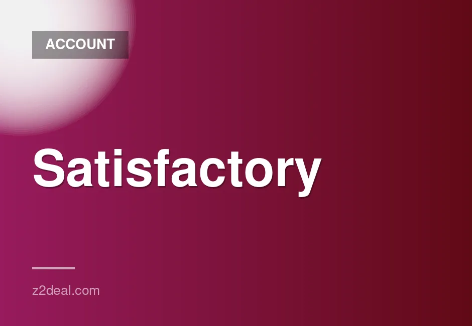 Satisfactory game account for Steam with full access and online delivery
