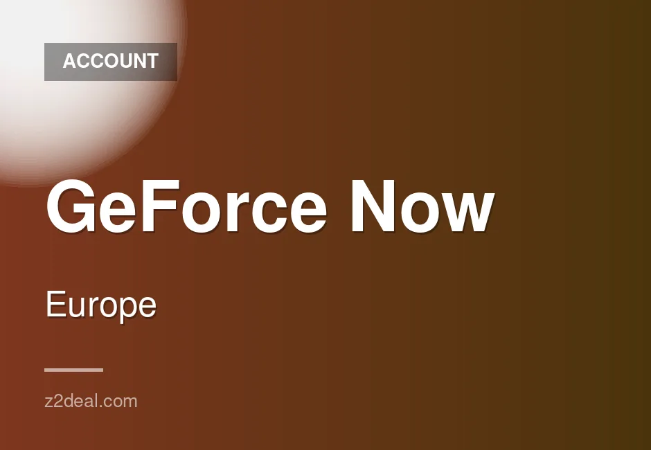 GeForce NOW 1 Week Rental for Europe - Instant Access to Priority Account