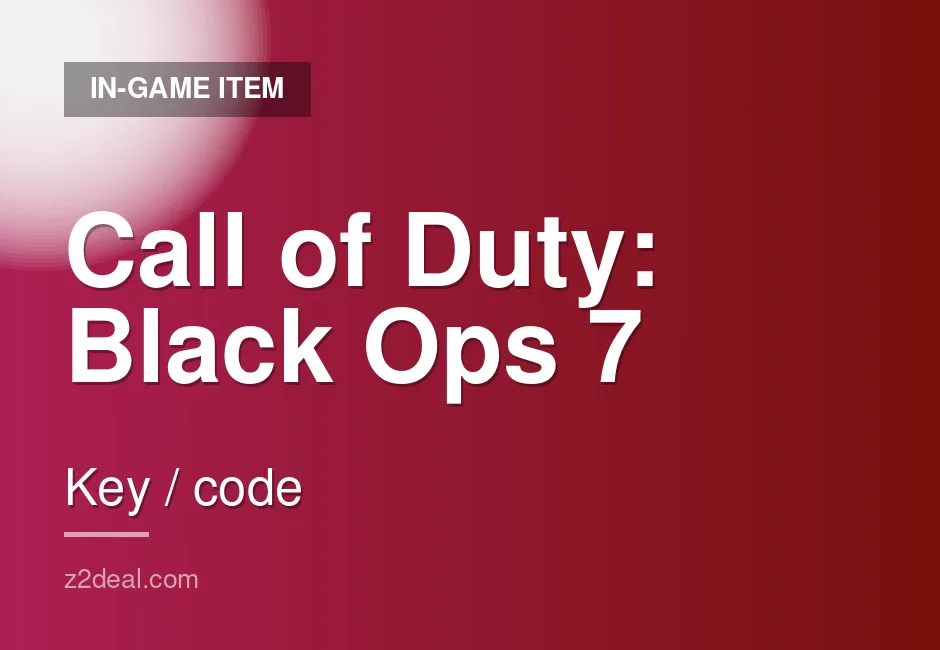 Premium Call of Duty: Black Ops 7 Game Key | 7 Key | DLC Included | Key Delivery | Cross-Platform | Delivered With Care