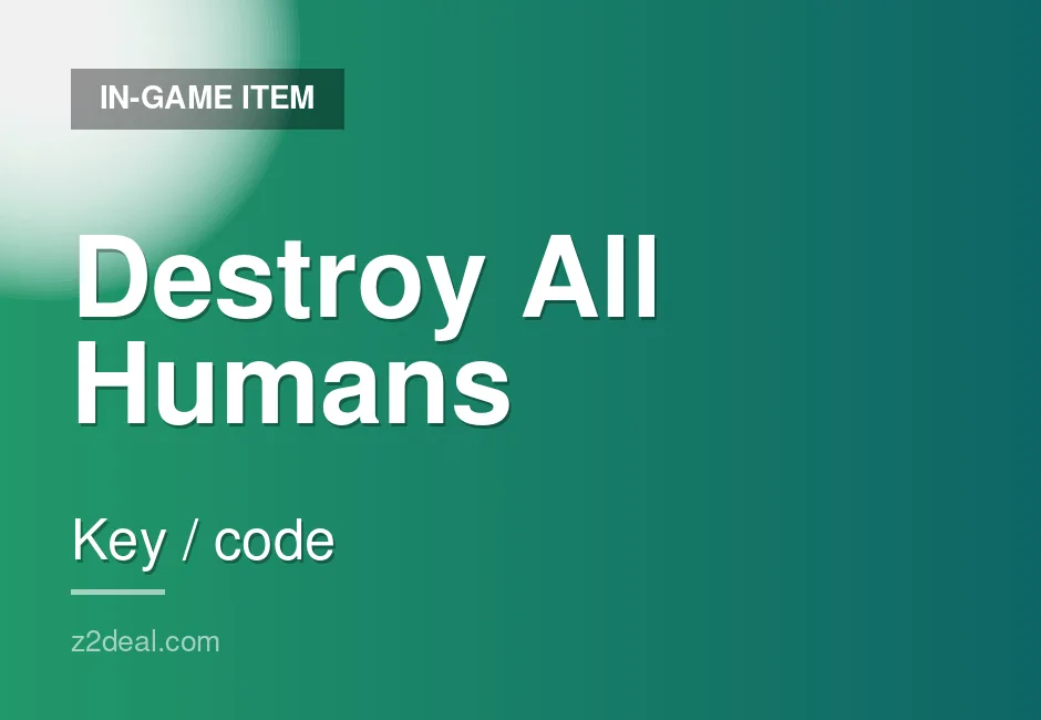 Destroy All Humans Game Key - Xbox - Key Delivery - Buyer Protected