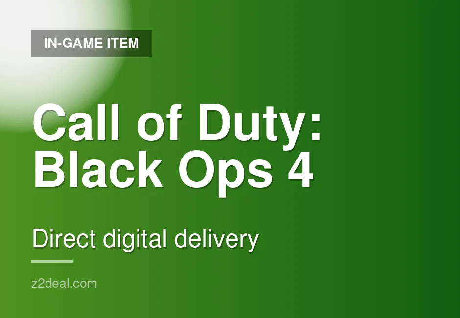 Trusted Call of Duty: Black Ops 4 Game Key | Smooth Delivery