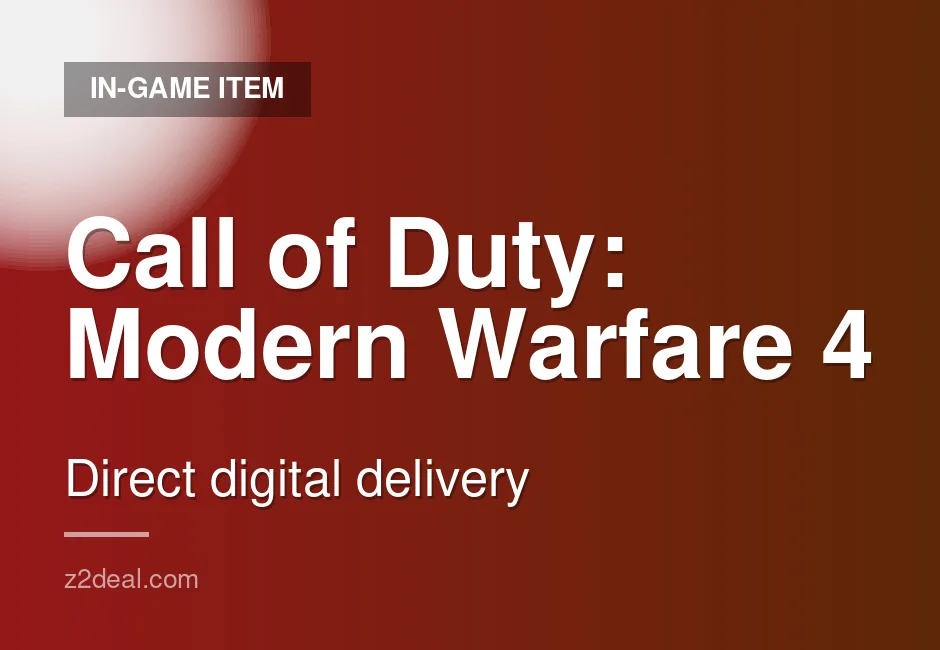 Quick Call of Duty: Modern Warfare 4 Game Key - Nintendo - Direct Top-Up - Verified Stock