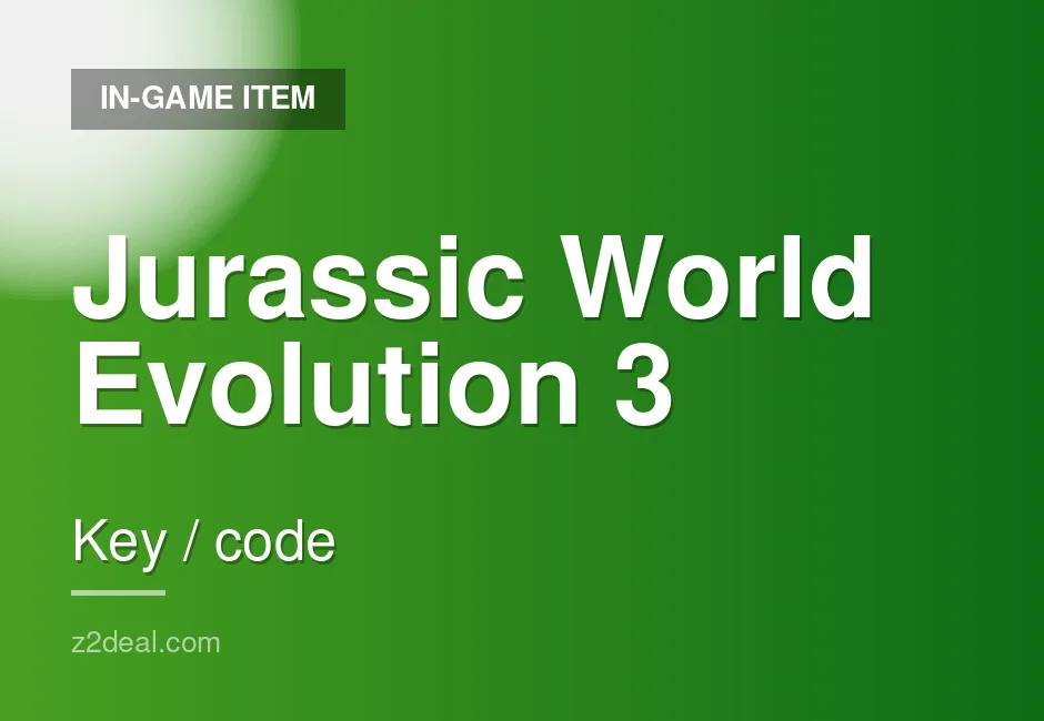 Jurassic World Evolution 3 Game Key - 3 Key - United Arab Emirates - Key Delivery - Dependable Seller