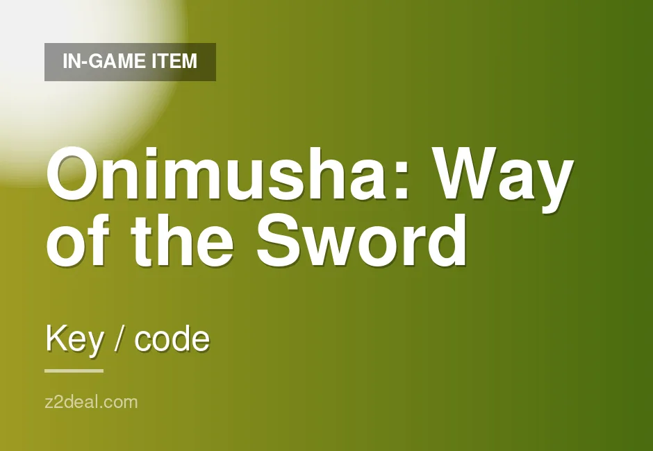 Trusted Onimusha: Way of the Sword Game Key | Global | Key Delivery | Xbox | Straightforward Order