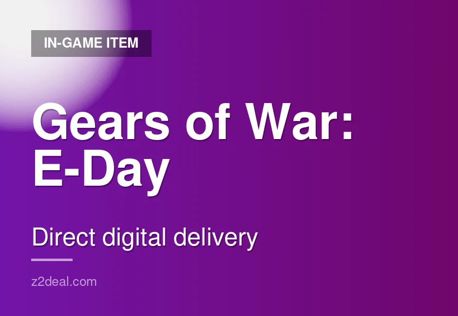 Instant Gears of War: E-Day Game Key | Direct Top-Up | Xbox | Proven Seller