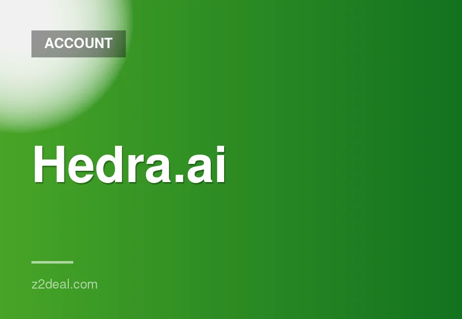 Hedra.ai Basic Plan - $15 for 1 Month with Warranty and Private Account
