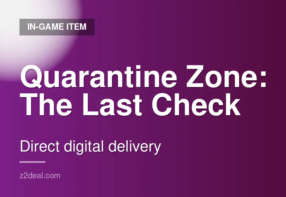 Genuine Quarantine Zone: The Last Check Game Key - Steam - Same-Day Delivery