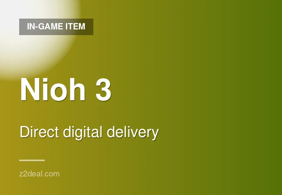Genuine Nioh 3 Game Key - Steam - Verified Stock