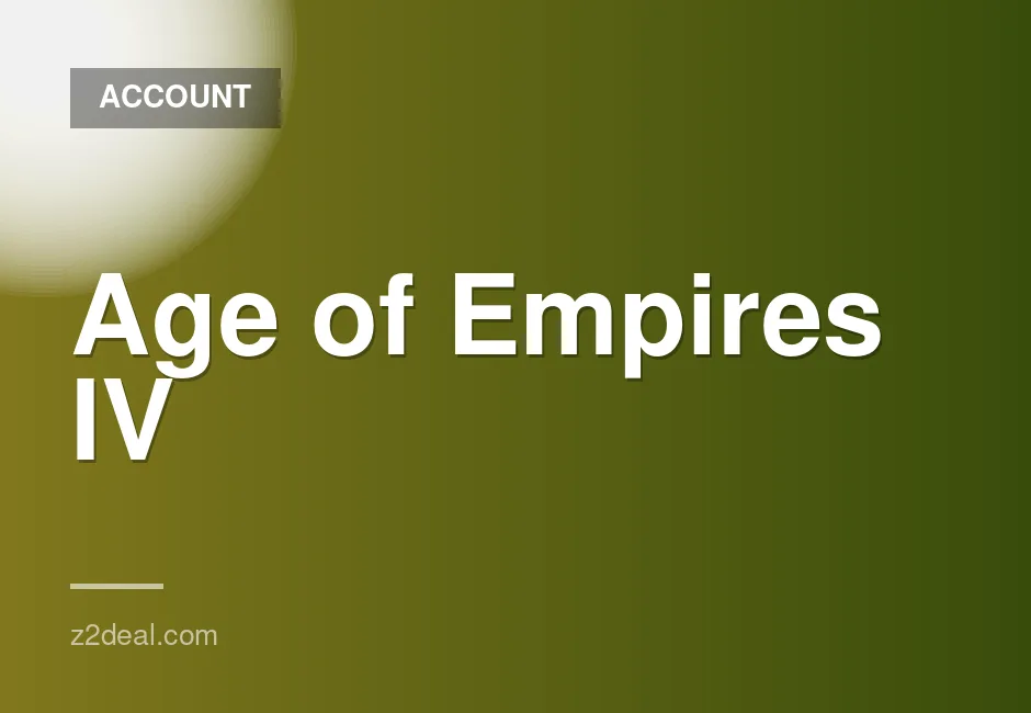 Age of Empires IV Anniversary Edition Steam Account for Global Access