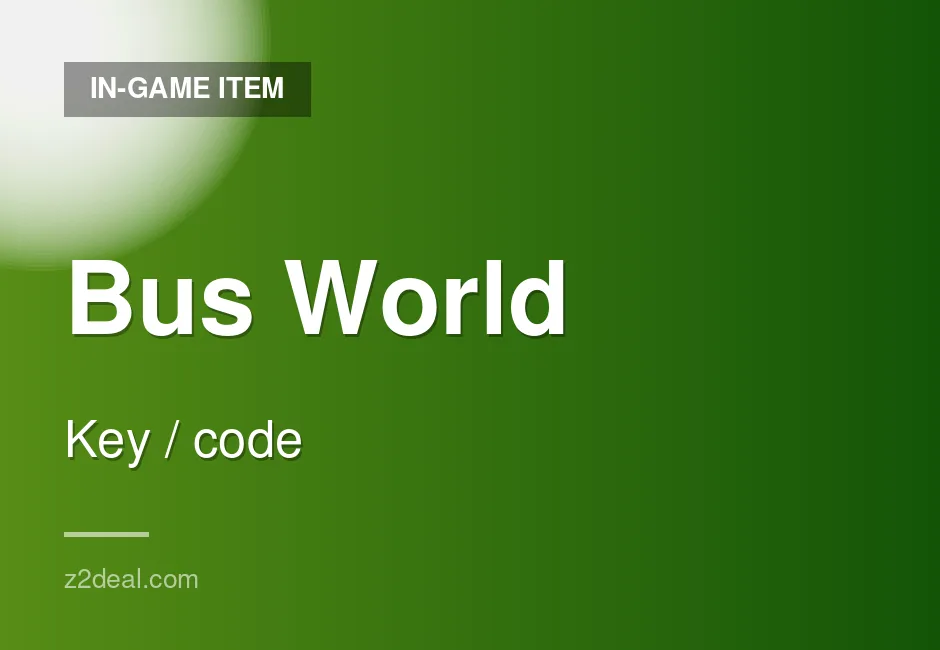 Instant Bus World Game Key | Xbox | Global | Key Delivery | Proven Seller