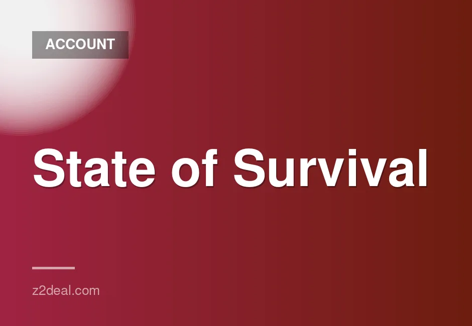Personal State of Survival game account available for sale