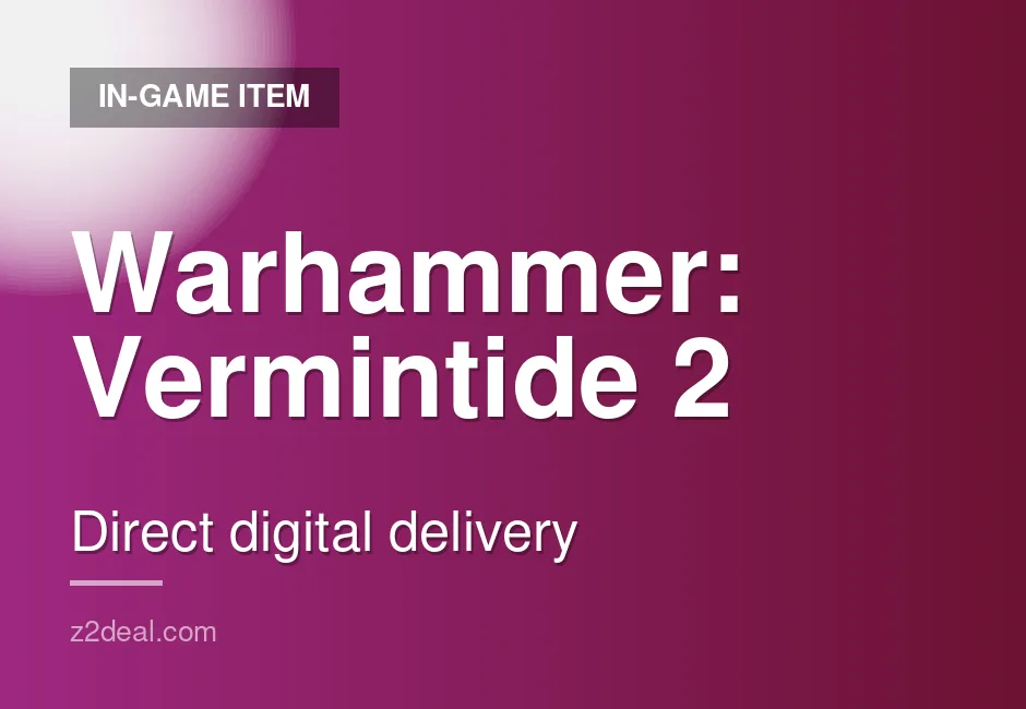 Reliable Warhammer: Vermintide 2 Game Key - 0 Hours - Steam - Fast Delivery - Bonus Included - No Waiting Around