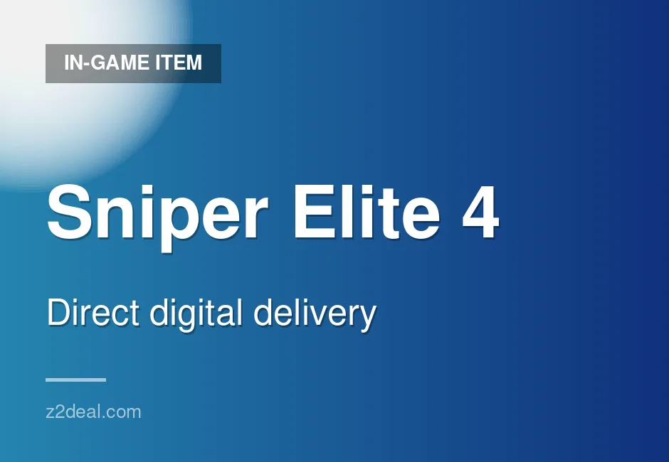 Genuine Sniper Elite 4 Game Key - Shared Account - 24/7 Support - Steam - Verified Stock