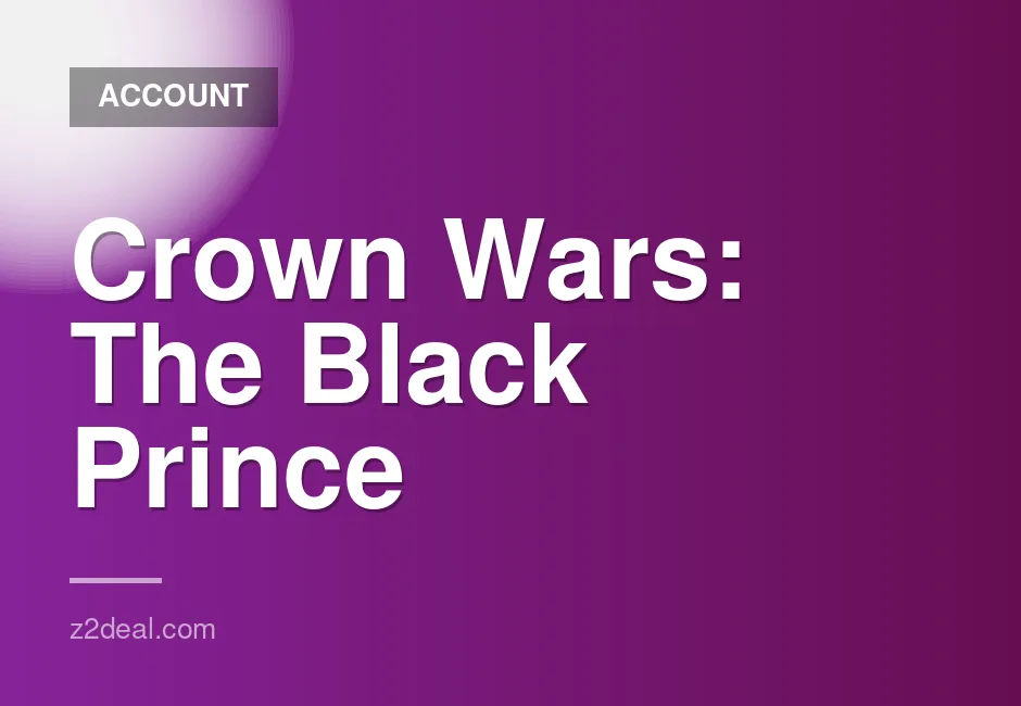 PS5 K1 Account for Crown Wars: The Black Prince Digital Game