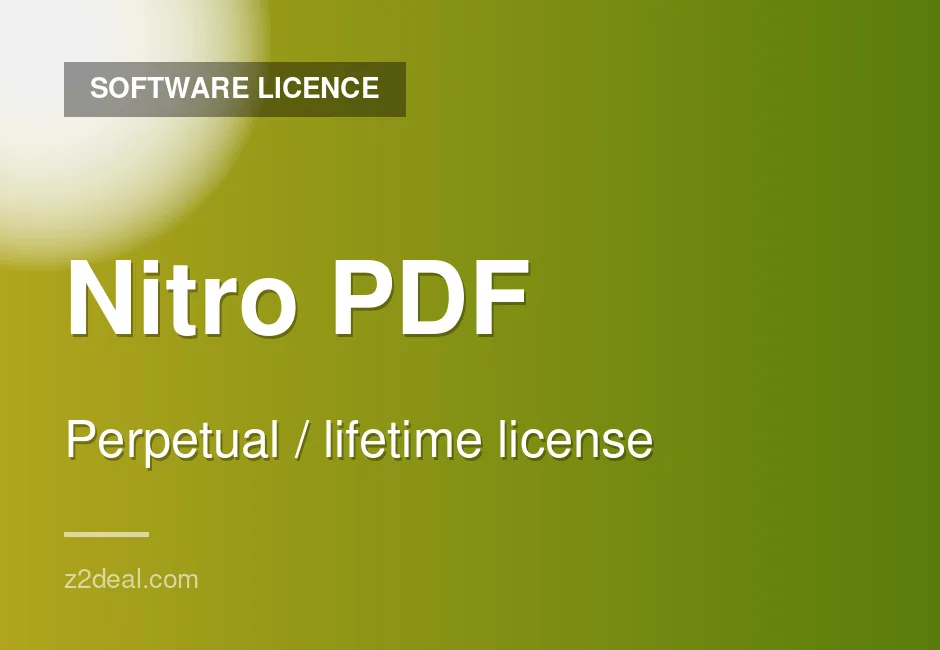Premium Nitro PDF License | 1 Device | PC | Global | Lifetime Licence | Careful Handling