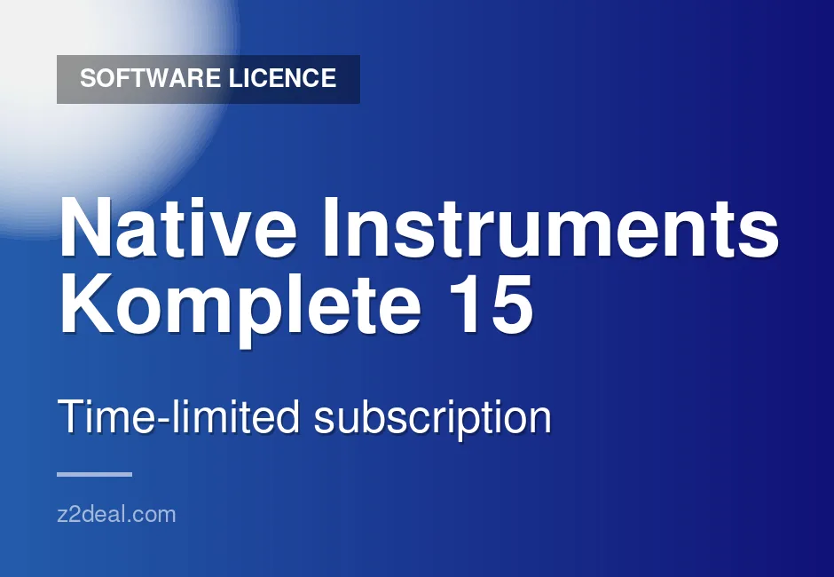 Buy Native Instruments Komplete 15 License | Instant Delivery | Genuine Source | Key Delivery | Straightforward Order