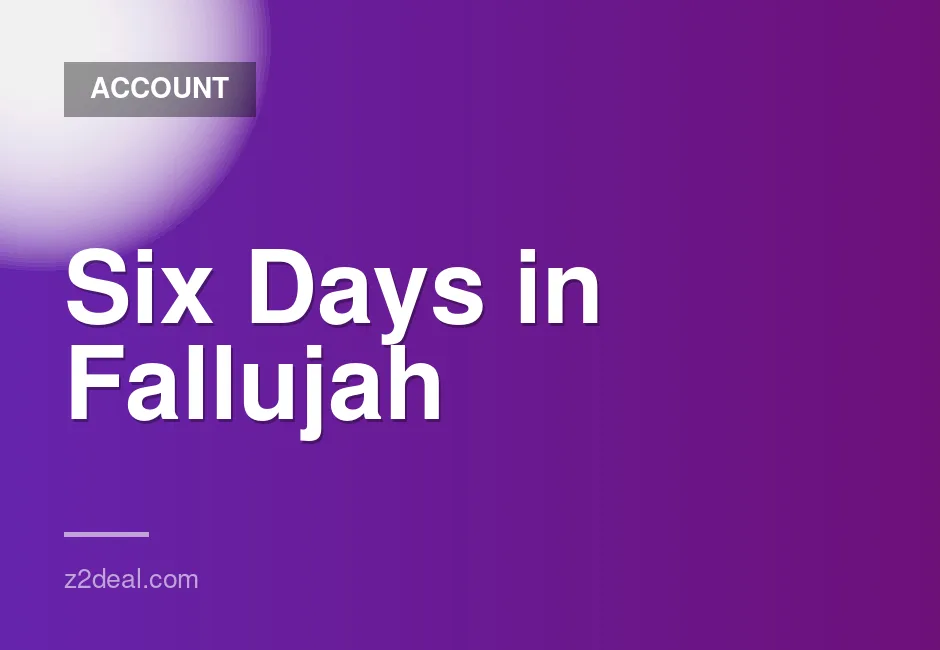 Six Days in Fallujah Game Account with Gift Bonus