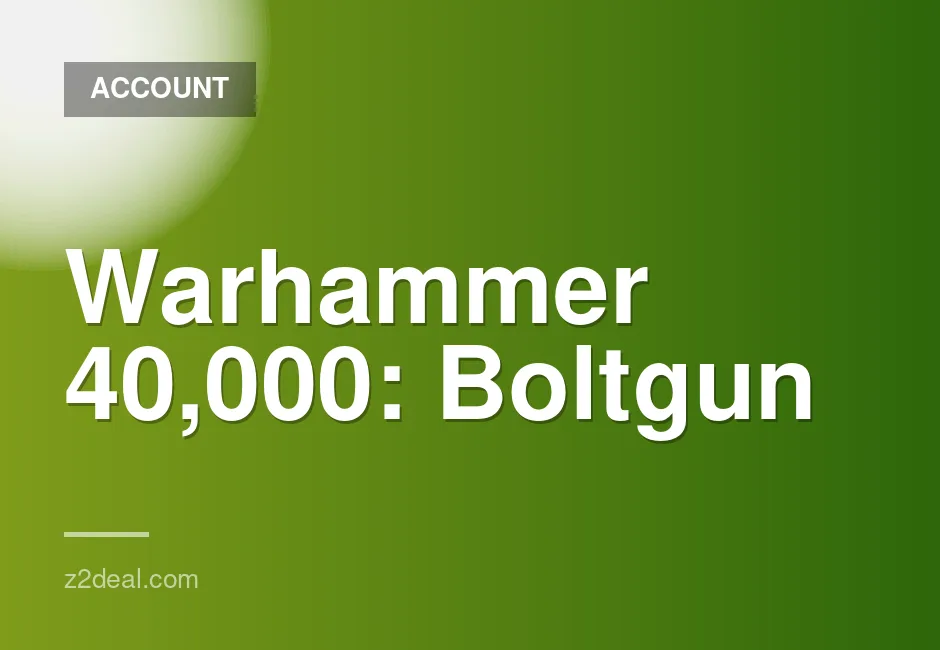 New Steam Account for Warhammer 40,000: Boltgun - Unplayed, Data Changeable, Quick Delivery