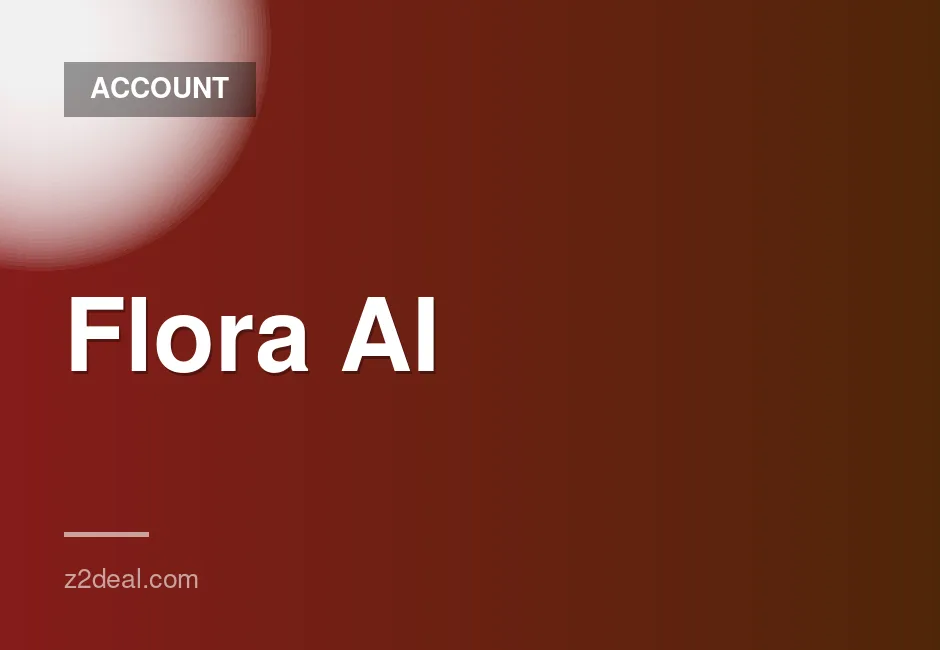 Flora AI private account with 1,000 free credits for gaming and digital items