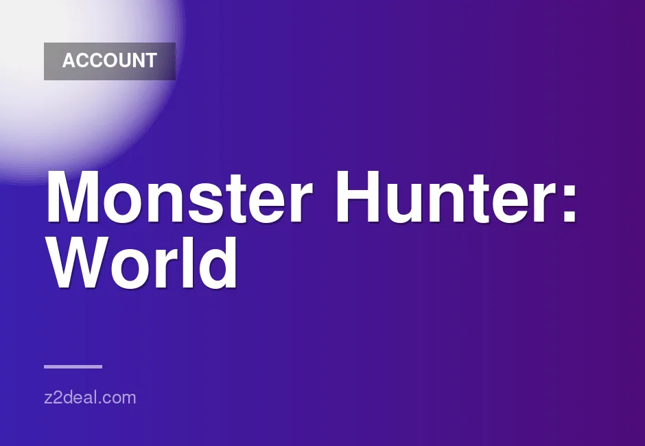 Affordable Monster Hunter: World Steam Account for Sale