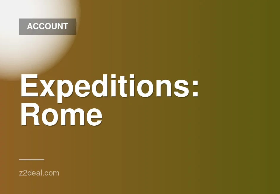 New Steam Account for Expeditions: Rome with No Playtime and Quick Delivery