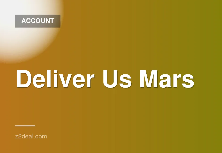 New Steam Account for Deliver Us Mars with Zero Playtime and Data Change Option, Fast Delivery