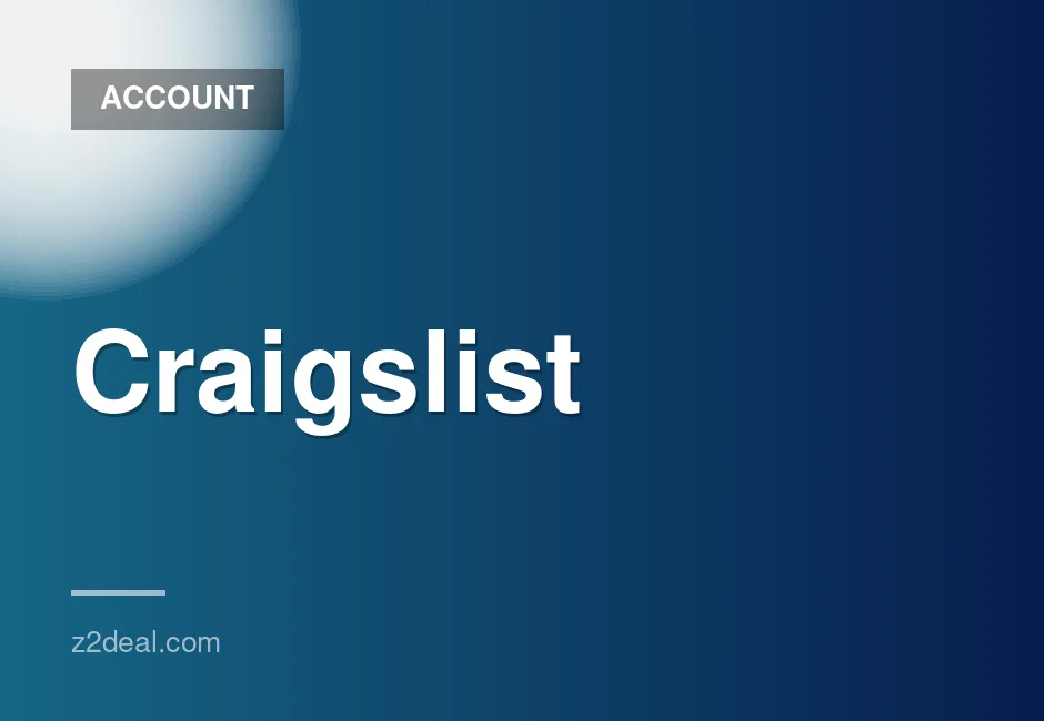Craigslist accounts with email registration (hotmail/outlook) included for sale