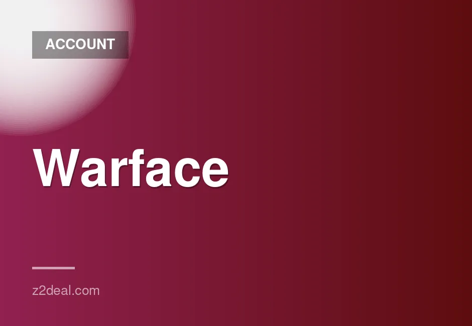 Warface account with rank 70-100, instant delivery, warranty, and 2 gifts included