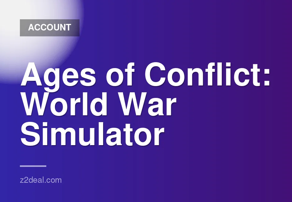 New Steam Account for Ages of Conflict: World War Simulator - Unplayed, Data Changeable, Quick Delivery