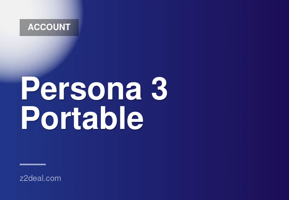 New Steam Account for Persona 3 Portable - 0 Hours Played, Data Changeable, Quick Delivery