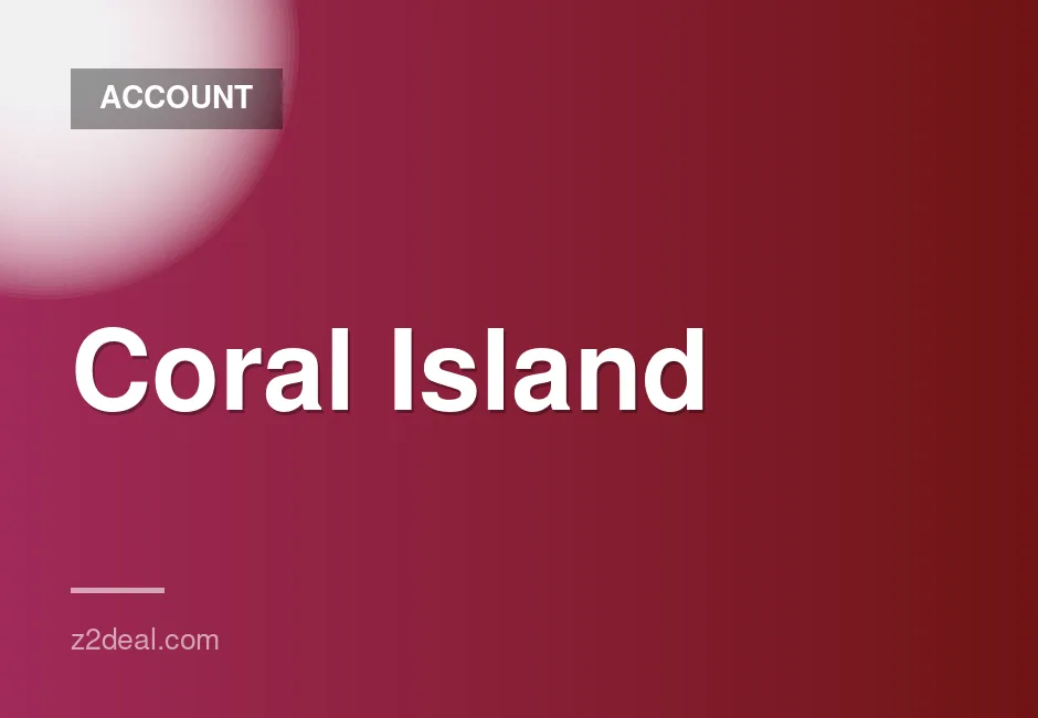 New Steam Account for Coral Island - 0 Hours Played, Data Changeable, Quick Delivery
