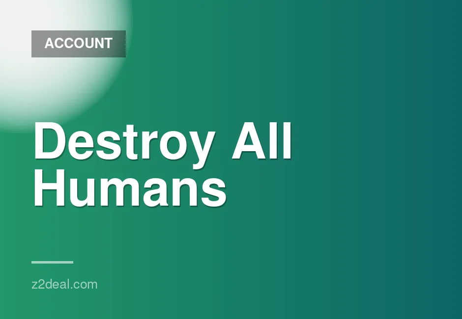 Destroy All Humans PSN Account Full Game for PS4 and PS5