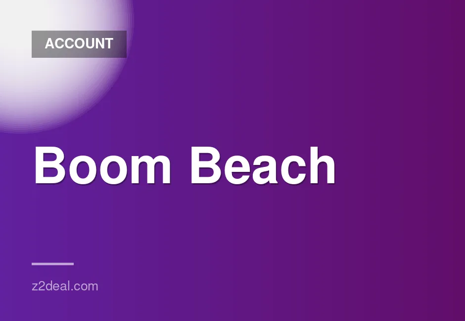 Level 49 Boom Beach Account with HQ19, 1020 VP, 797 Power, Level 8 Sculptor, 20 Gunboat, 1500 Diamonds