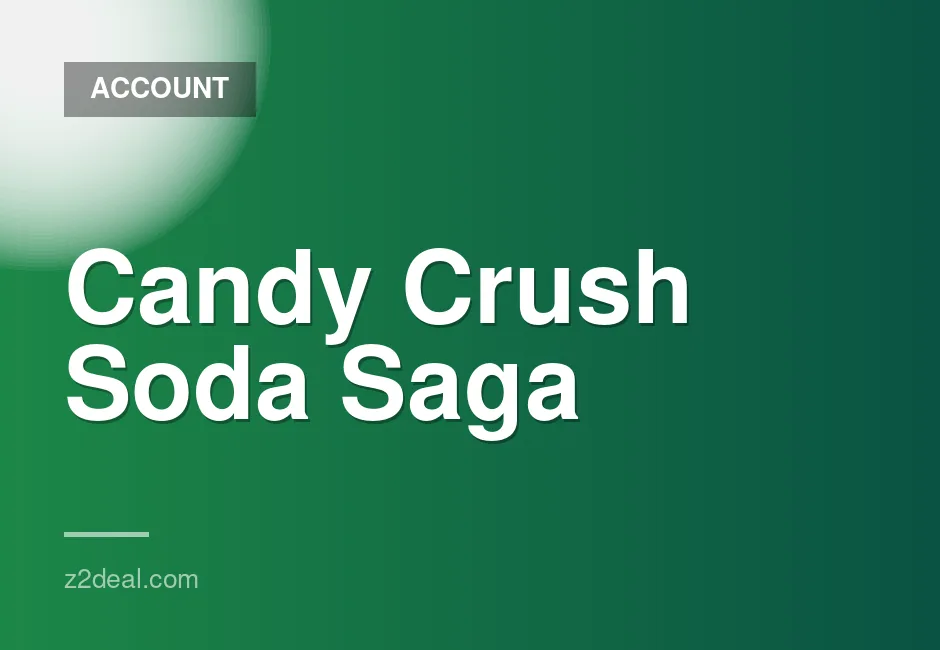 Candy Crush Soda Saga account level 17031 with 45,000 gold on all platforms