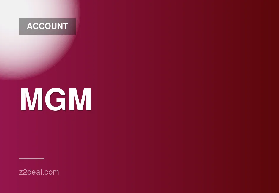 MGM account with 2 months access and quick delivery available