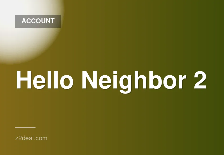 Hello Neighbor 2 Steam Account with No Playtime, Data Change Available, Quick Delivery