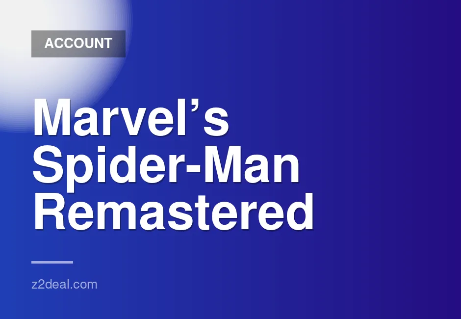 Marvel's Spider-Man Remastered Steam Account with Instant Delivery and Free Game Choice