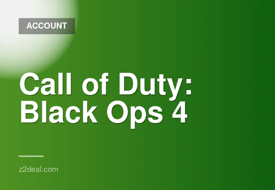 Call of Duty: Black Ops 4 account with full access, warranty, and two gifts included