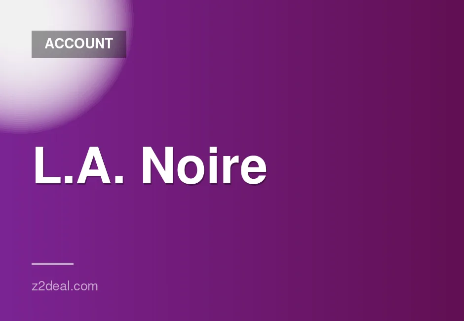 L.A. Noire game for offline play on Steam