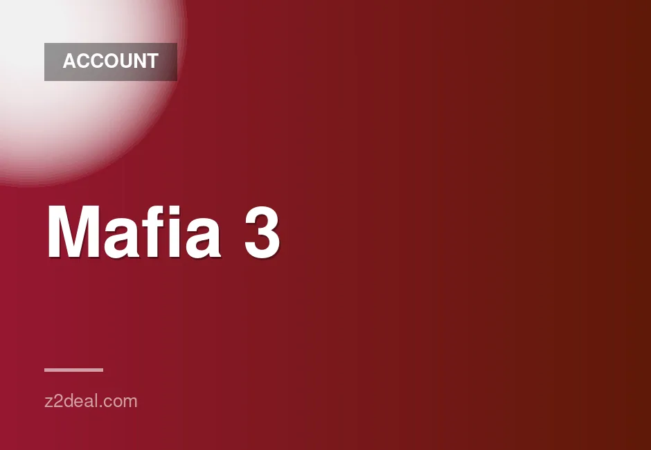 Mafia 3 Steam Account with Email and Complete Access