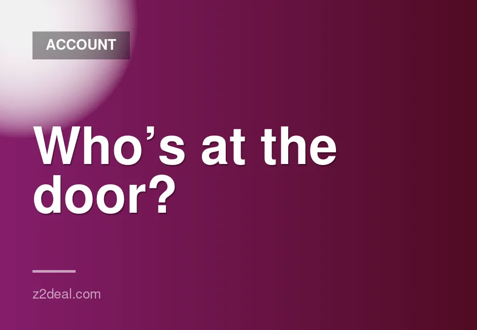 Shared offline access for 30 days in the Who's at the door? category