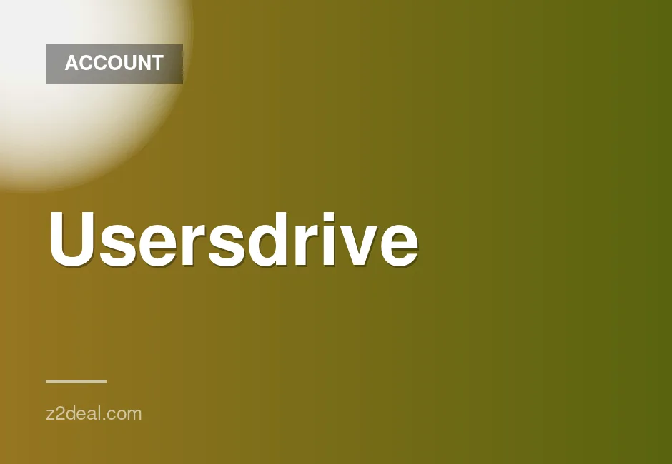Six-Month Usersdrive Premium Account for Sale