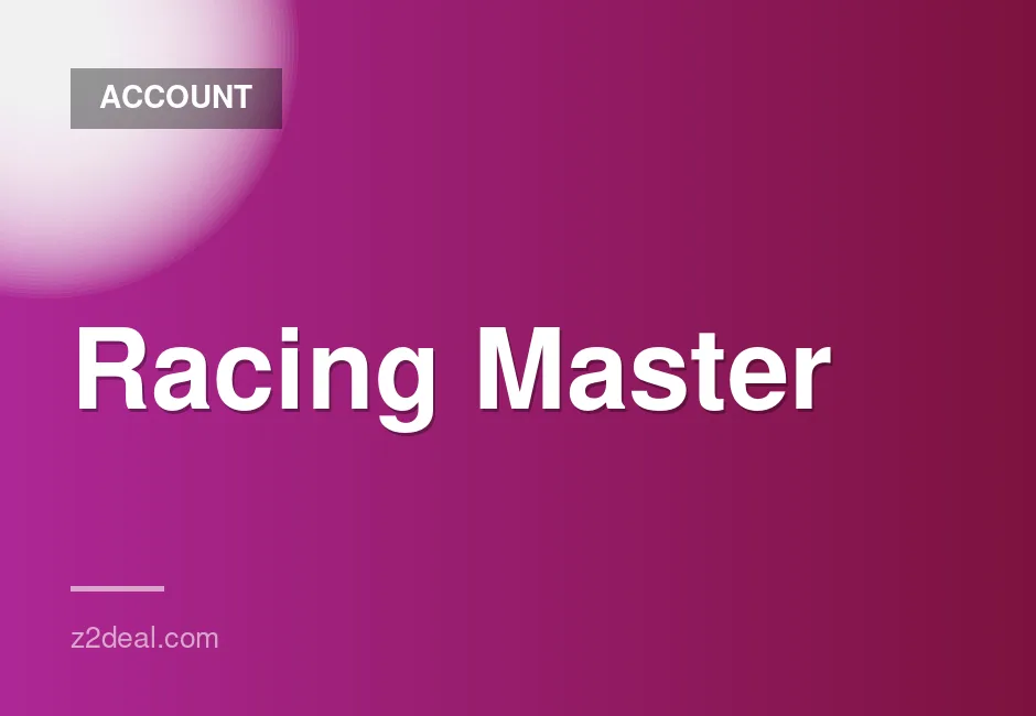 Racing Master account with 2 prime cars, 38 legend cars, RX-7 ECU 5, VIP 7, and more