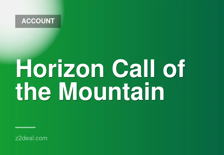 PS5 Horizon Call of the Mountain K2 Account for Digital Games
