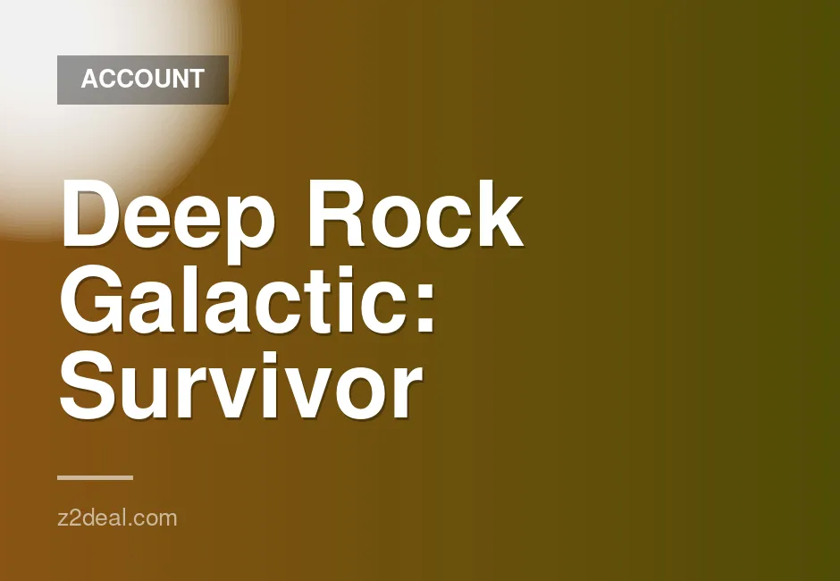 Deep Rock Galactic Survivor Game Account for Sale